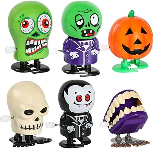 12pcs Halloween Wind Up Toys Assortment for Kids Halloween Party Favors Treat