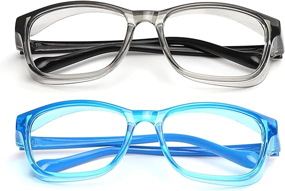Kids Safety Glasses Anti Fog Goggles with Side Shield & Blue Light Blocking Glass Protective Eyewear