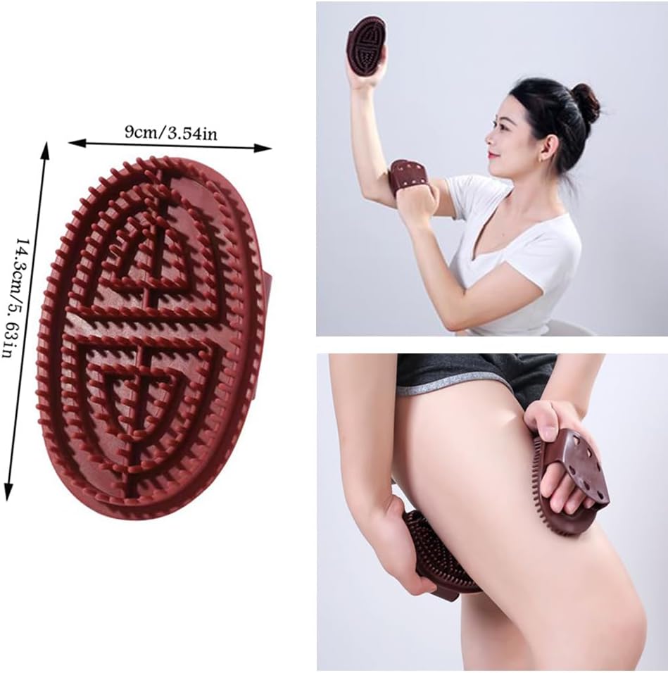 2 Pack Massage Therapy Tool Anti-Cellulite Meridian Massager Comb Meridians Brushes Scrubber