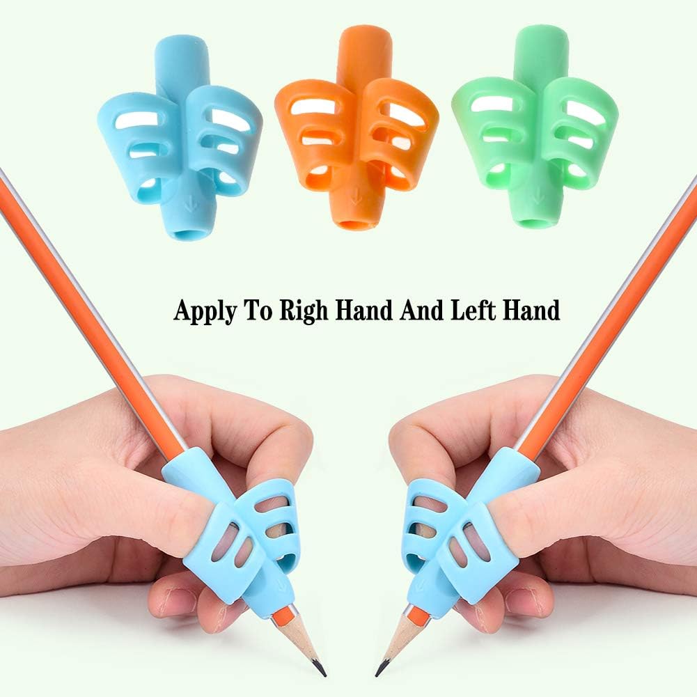 3 PCS Handwriting Pencil gripper Pencil Holder Posture Correction Training Writing AIDS for preschooler Kids toddler