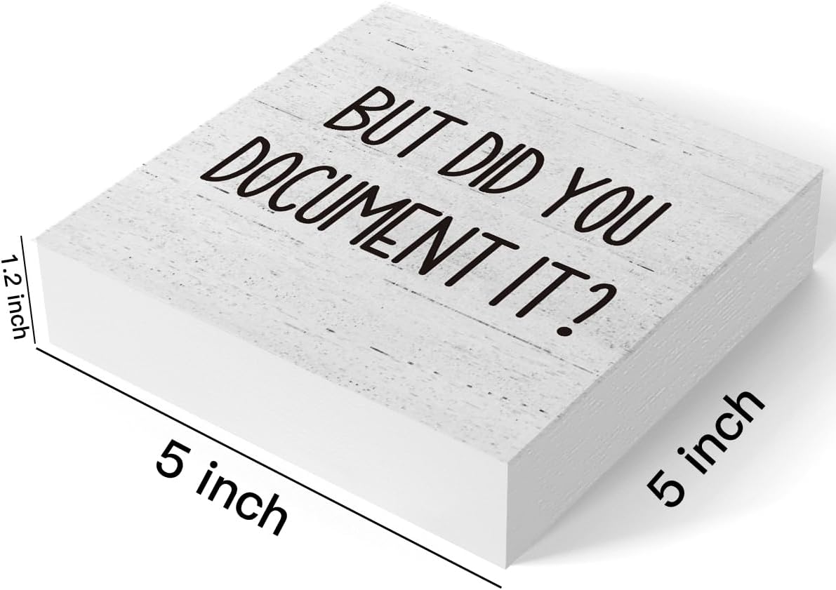 But Did You Document It Office Decor Wooden Box Sign Decorative Funny Office Wood Box Sign Home Rustic