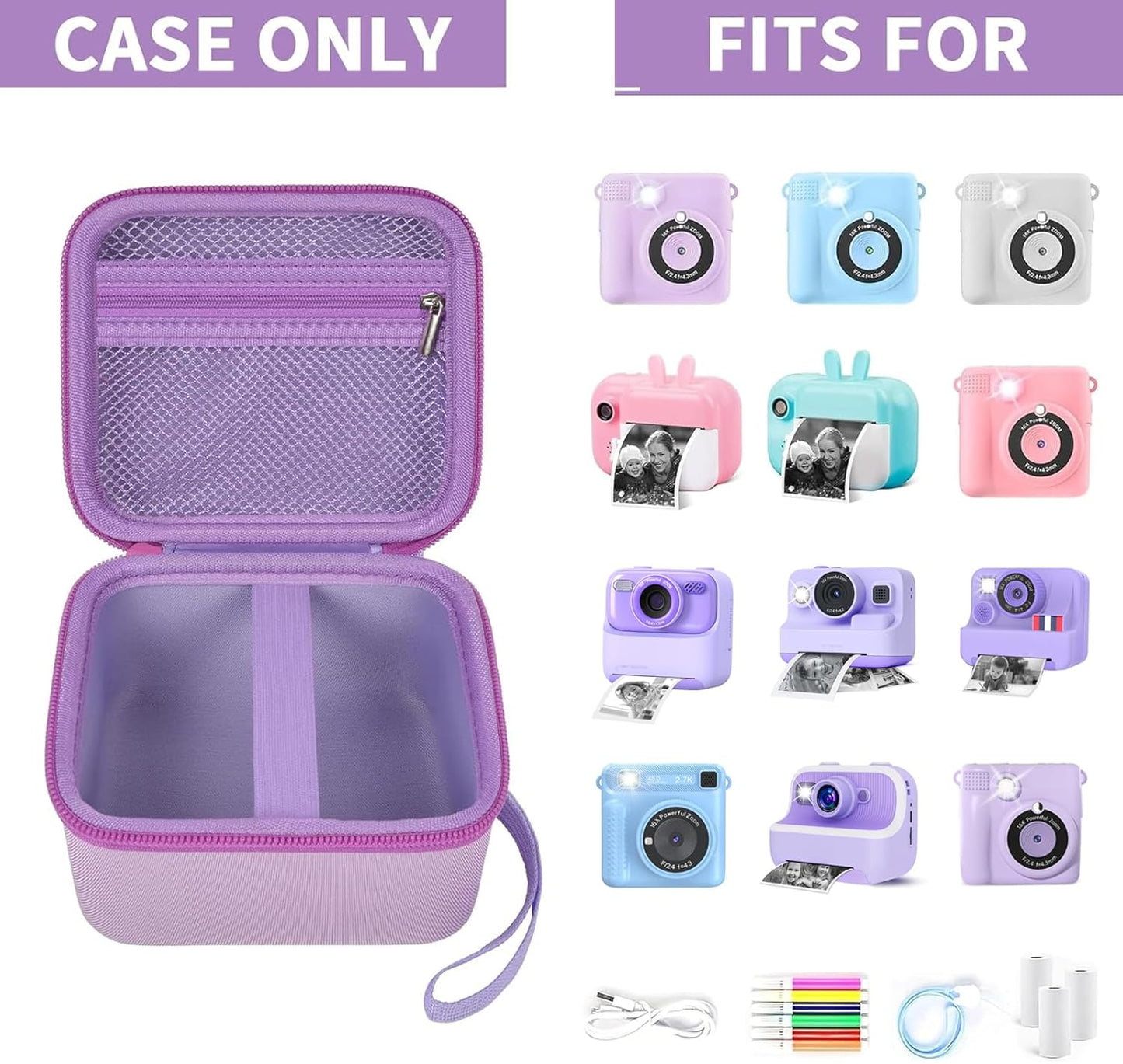 Print Camera Case Compatible with for Dylanto for GKTZ for ETIKEZ for Dafotil for Careenoah