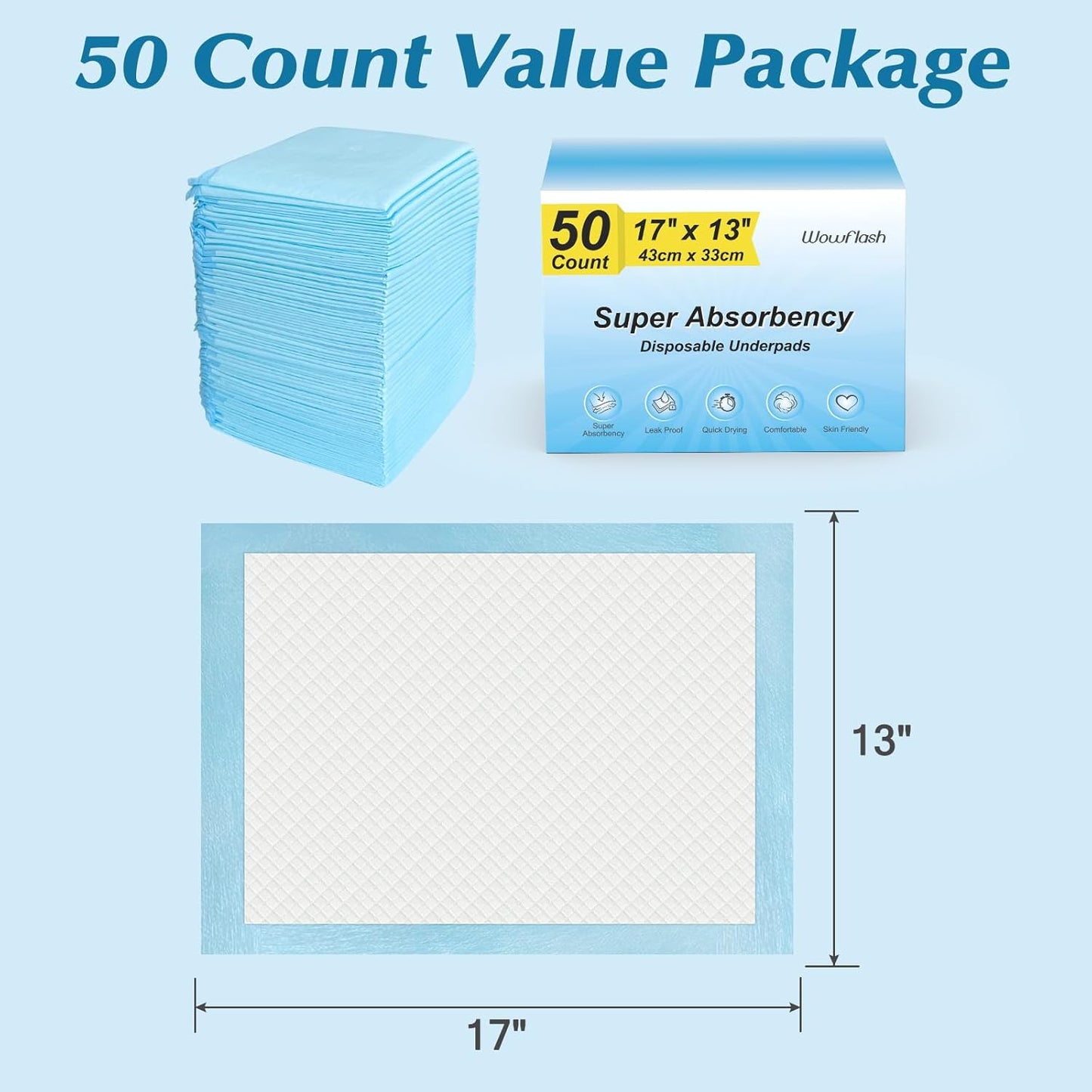 Disposable Diaper Pads for Baby Puppy and Adults Disposable Changing Underpads