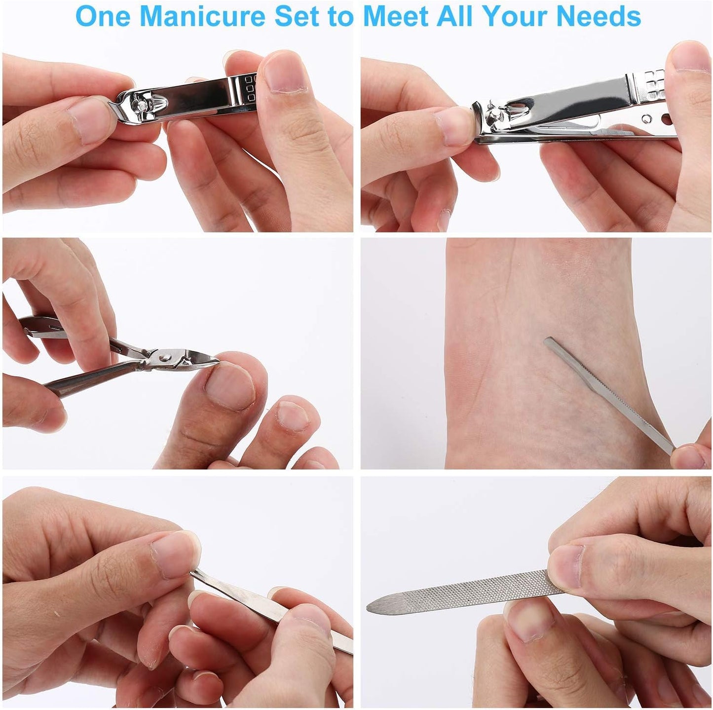 Mens Grooming Kit Nail Care Set Manicure Kit for Men and Women Nail Kit Nail Clipper Set