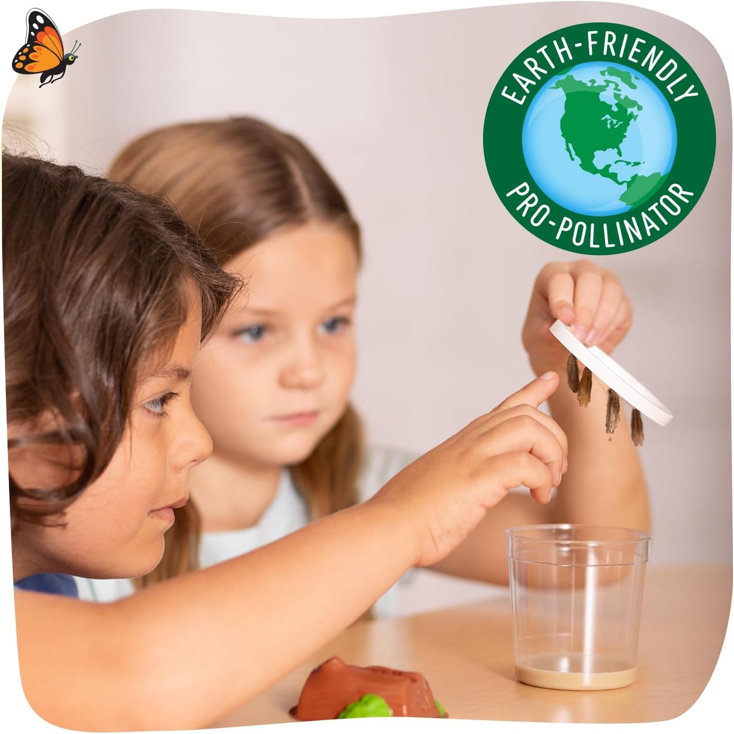 Insect Lore Raise and Release Butterfly Garden Kit Caterpillar Habitat with redeemable Voucher