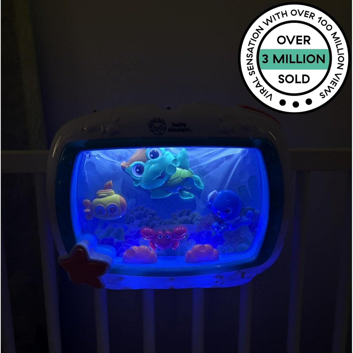 Sea Dreams Soother Musical Crib Toy and Sound Machine Newborn and up