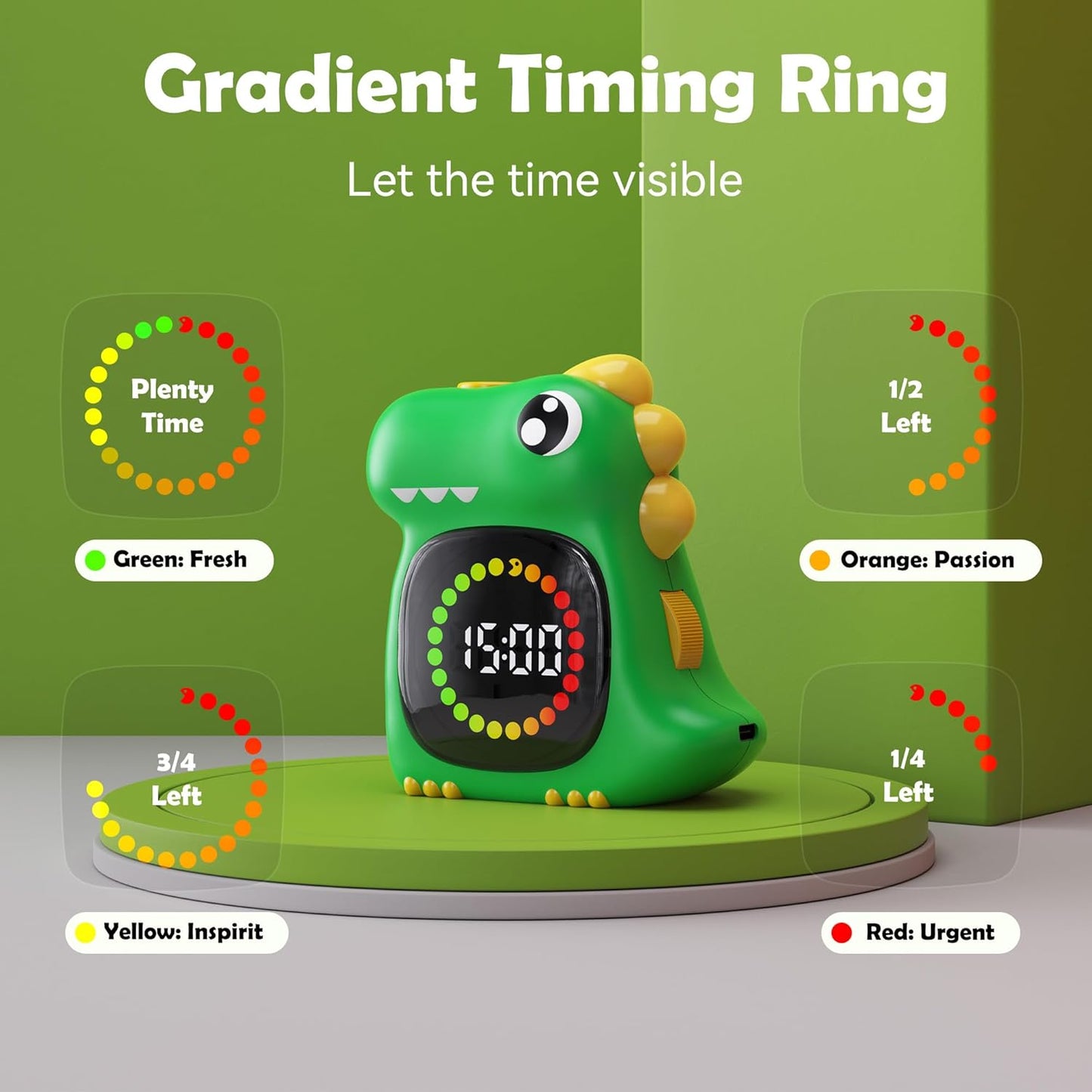 99 Minute Digital Cute Kids Visual Timer Classroom Timer for Home School Study Teaching Time Management