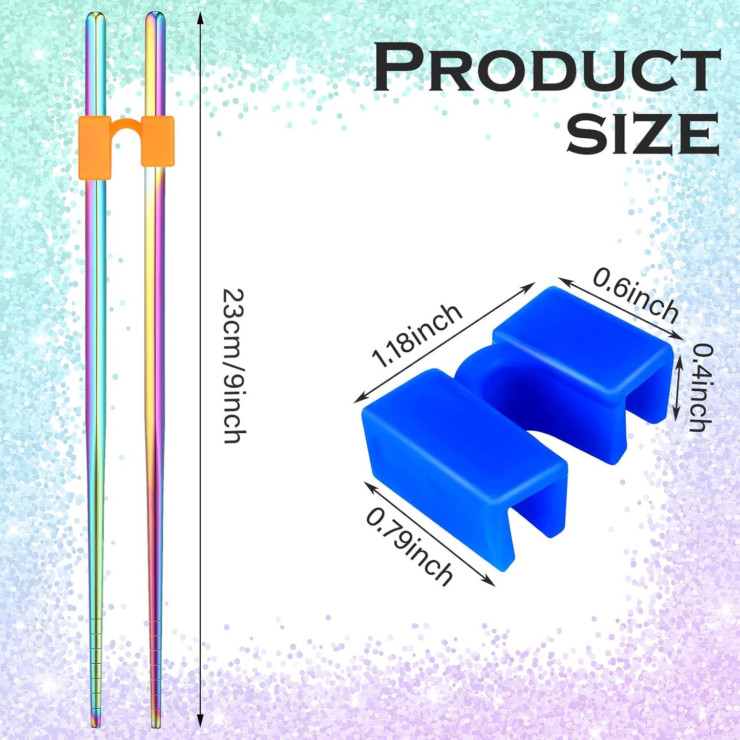 5 Pairs Training Chopstick Helpers Reusable Chopsticks for Beginner Non Slippery Replaceable