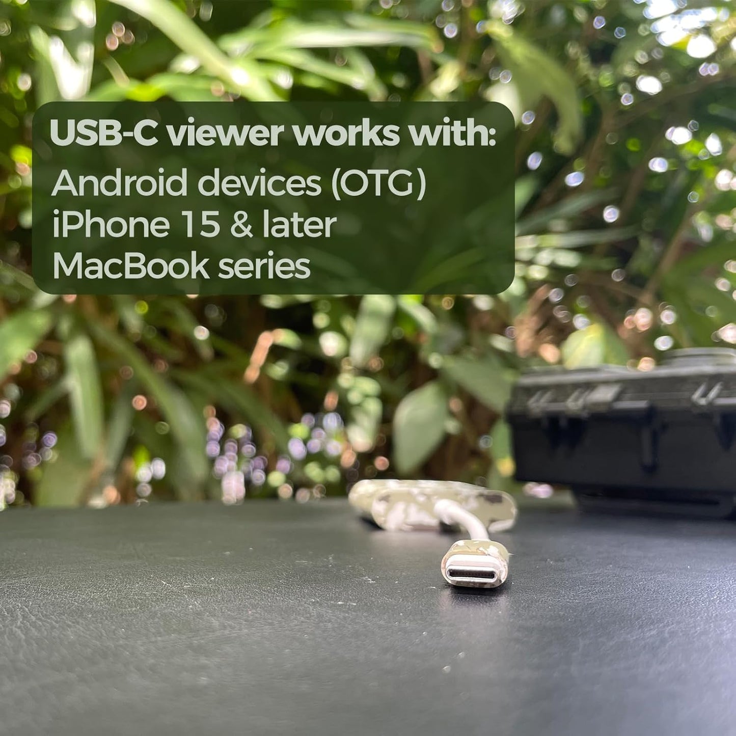 Game Camera SD Card Reader for Hunters to View Images and Videos for iPhone 15 or Later and Android