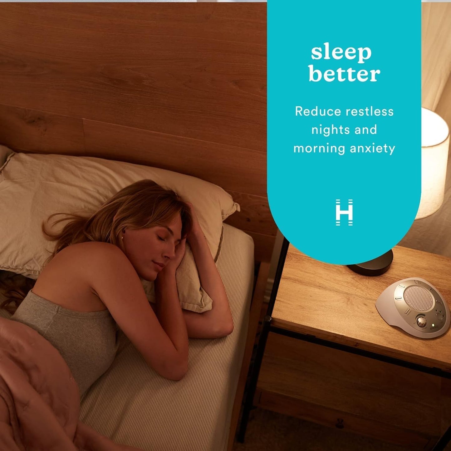 SoundSleep White Noise Machine Silver Small Travel Size with 6 Relaxing Nature Sounds Portable Therapy for Home