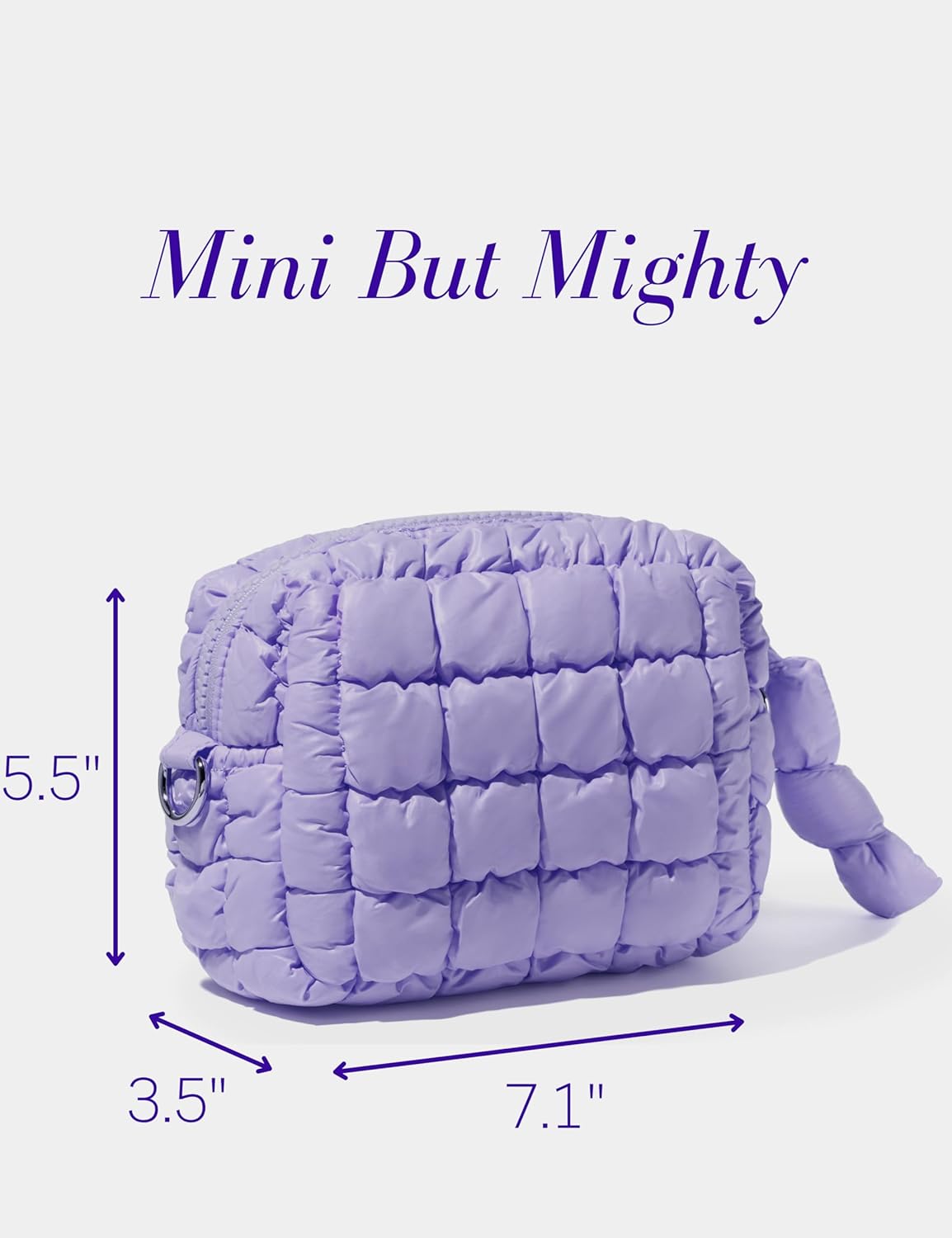 Quilted Makeup Bag Puffy Cosmetic Bag Quilt Travel Toiletry Bag for Women Cute Puffer Makeup Bag Organizer Soft Make up