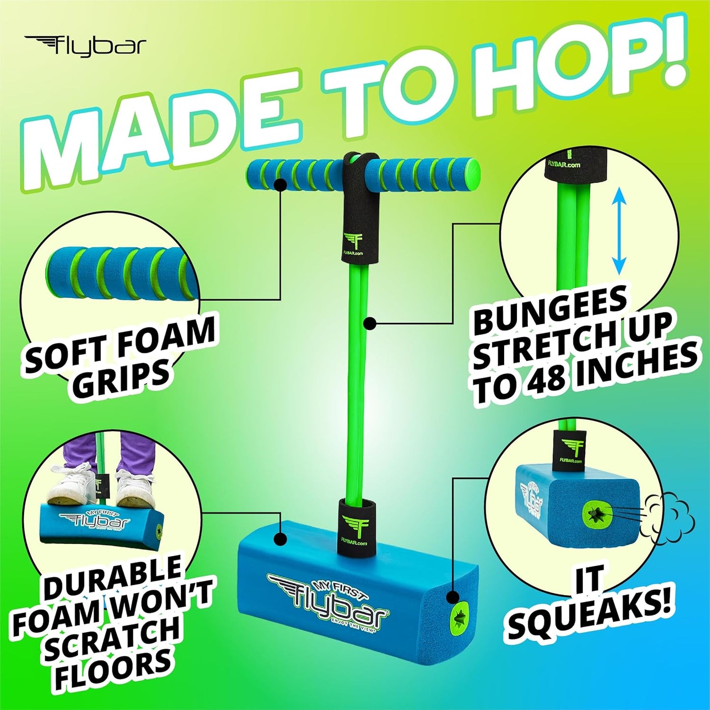 First Foam Pogo Jumper for Kids Fun and Safe Pogo Stick for Toddlers Durable Foam and Bungee Jumper