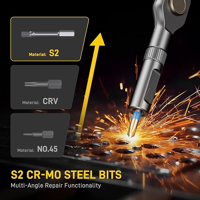 42 in1 Magnetic Screwdriver Set Precision Multi Bit Ratchet T Handle Repair Kit for Electronics Phone Laptop Watch