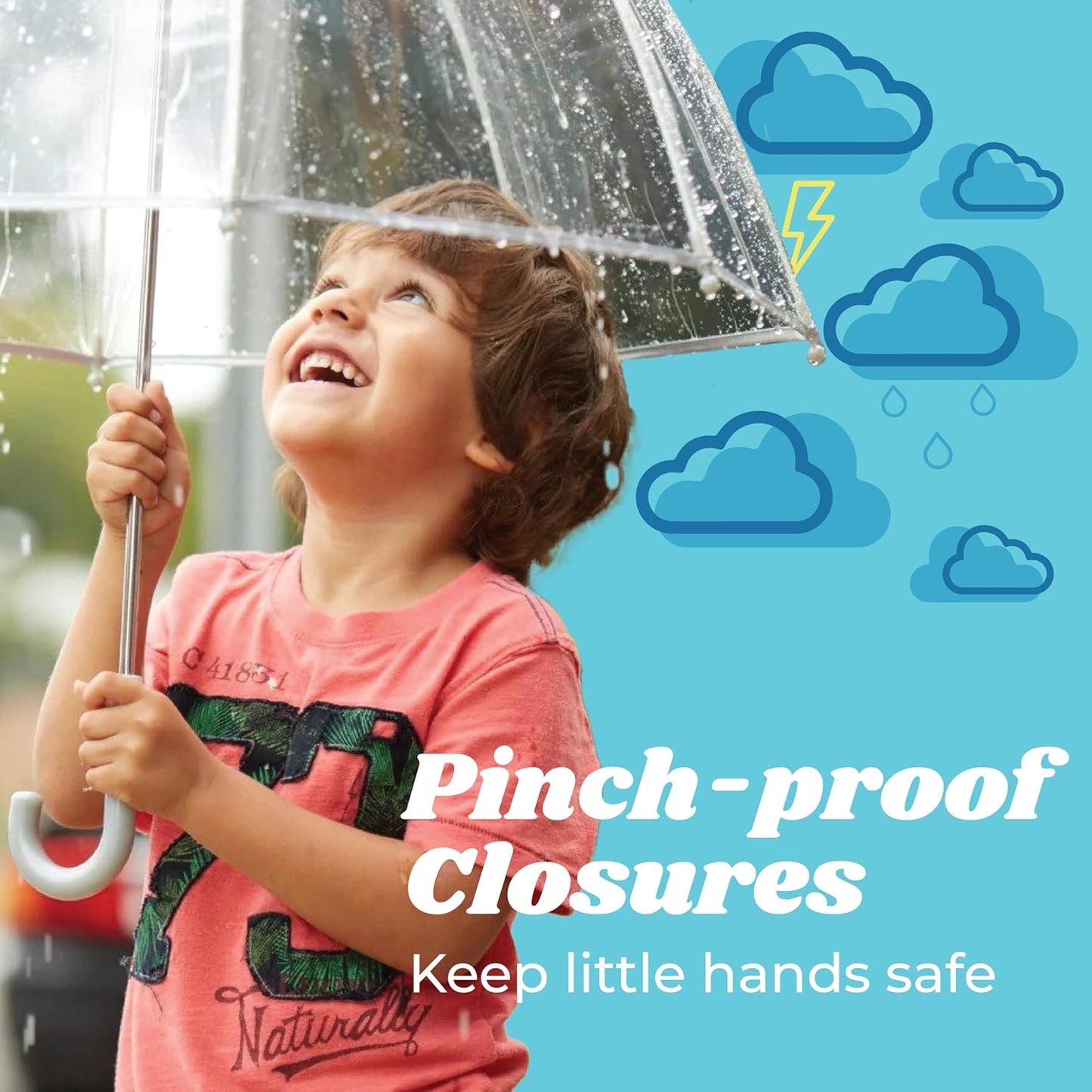 Bubble Umbrella with Dome Canopy Lightweight Design Wind and Rain Protection Umbrella Clear