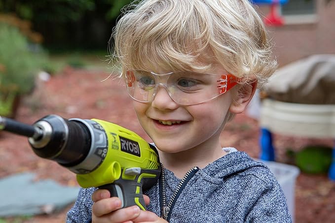 Kids Safety Glasses ANSI Z87.1 & EN166 Certified Protective Eyewear Scratch & Impact Resistant Clear Lens