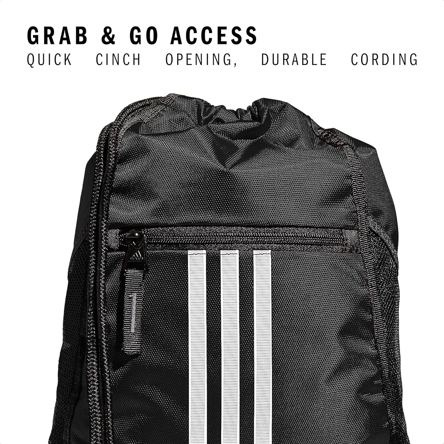 Sackpack Drawstring Backpack for Sports Small Gym Bag Black Color Perfect