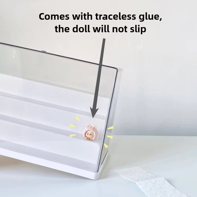 Acrylic Display Case Dustproof Storage Organizer Box for Collectibles Figures Miniatures and Toy with Transparent Showcase