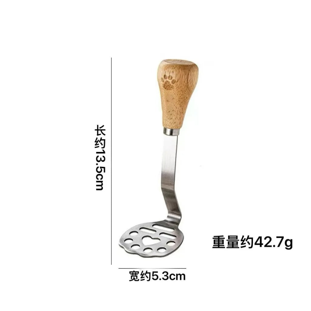 Stainless Steel Potato Masher Manual Fruit Vegetable Pressure Mud Machine Kitchen Children Food Crusher
