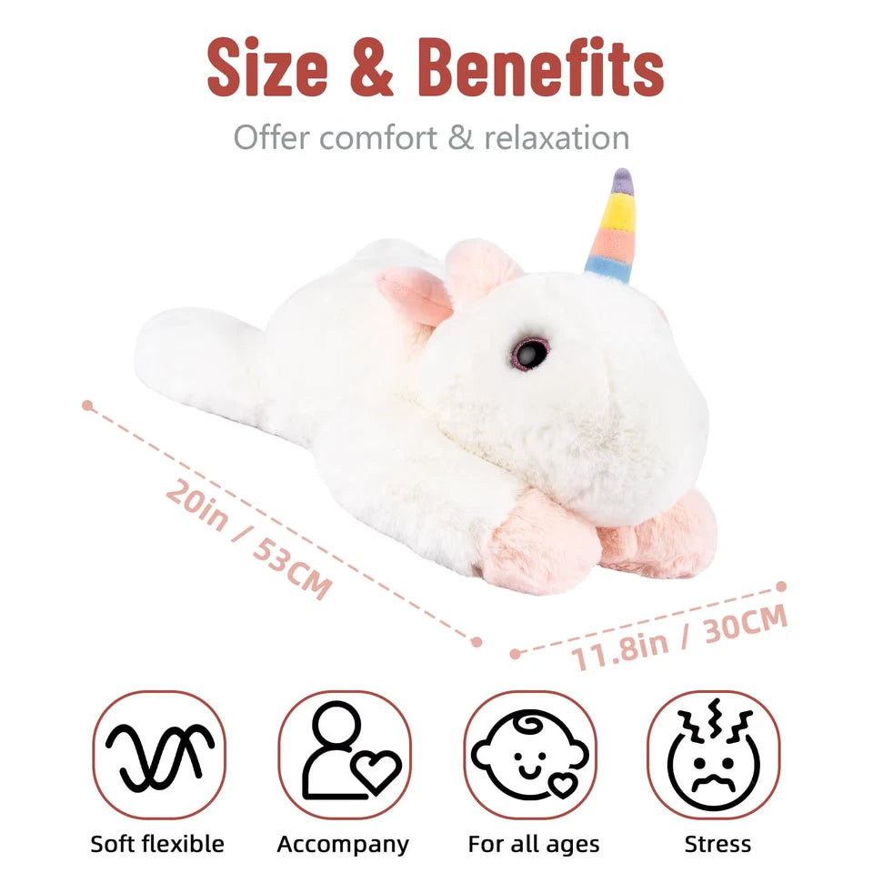3.3 Pound Unicorn Weighted Stuffed Animals Plush Toy Large Giant Pillowfort Body Pillow Animal