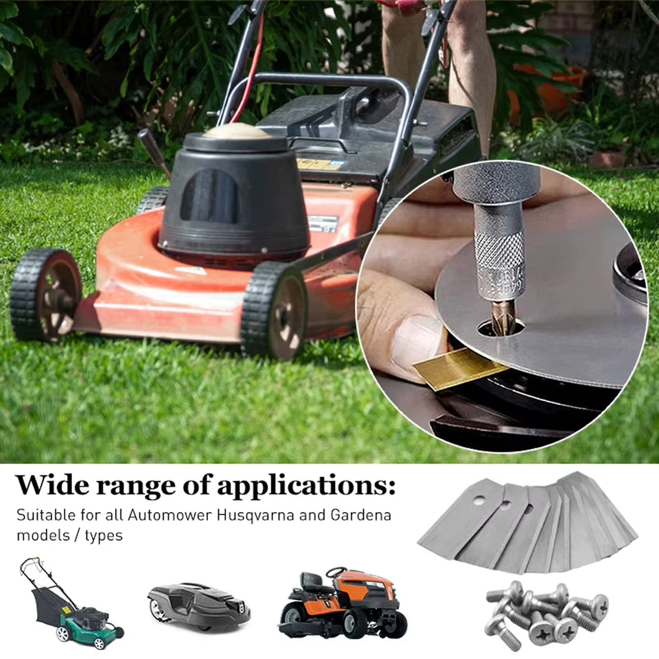 30PCS Stainless Steel Grass Cutter Repair Accessories Blades Spare Parts 0.7 MM Sharp for Husqvarna Automower