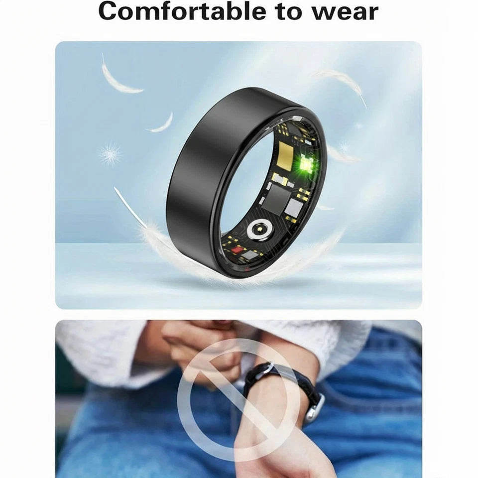 Smart ring sleep tracking motion monitoring compatible with iPhone and Android smart gift
