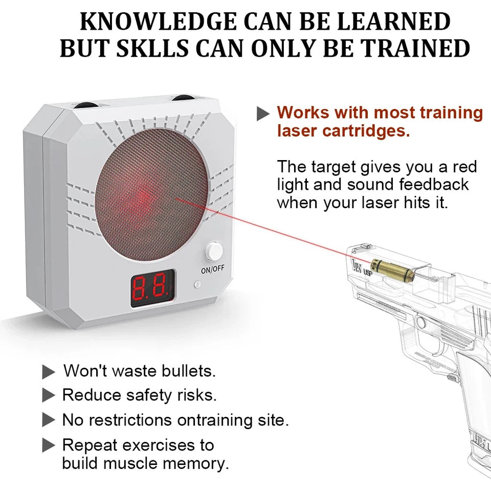Electronic Scoring Laser Target Color Sensitive Shooting Practice with Sound Effects Training Toy