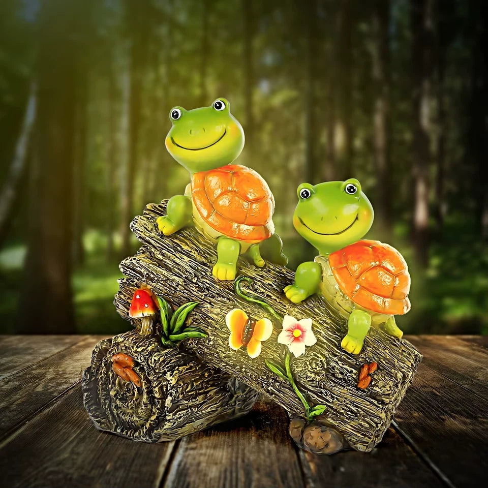 Garden Statue Solar Outdoor Decor Light Turtle Garden Figurines Outdoor Decor Resin solar turtle