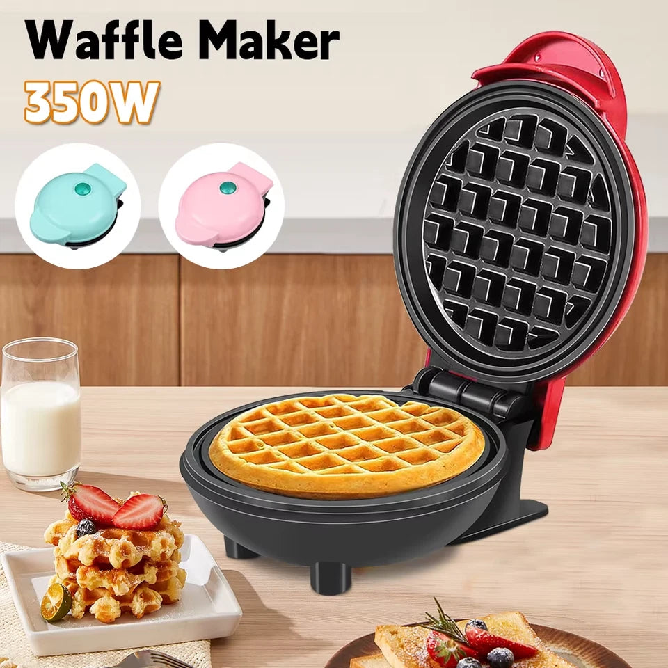 350W Mini Waffle Maker Electric Breakfast Maker Non Stick Pancake Bubble Egg Cake Oven