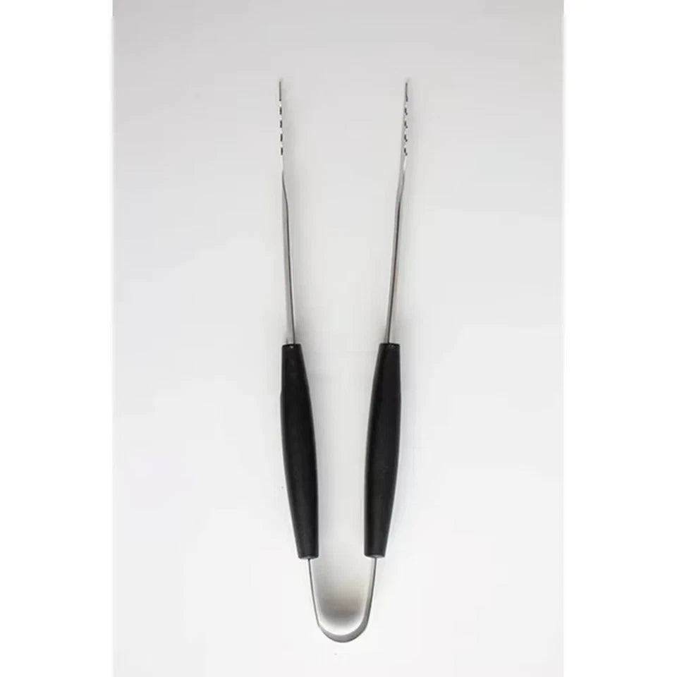 3 Piece Stainless Steel BBQ Grill Set Fork Tongs Spatula Durable Non Slip Handles Perfect