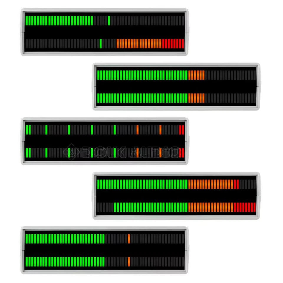 56 Bit Stereo MIC+LINE RGB LED Music Spectrum Visualizer Display Sound Level Meter Audio Analyzer
