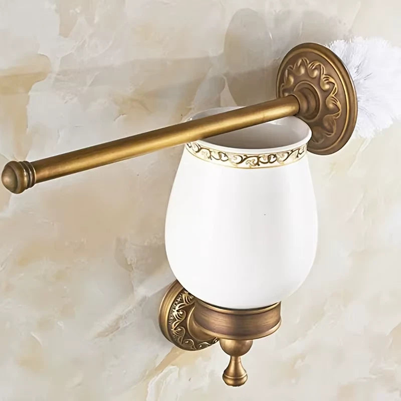 Toilet Brush Holder Traditional European Royal Style Bathroom Accessories for Home Hotel