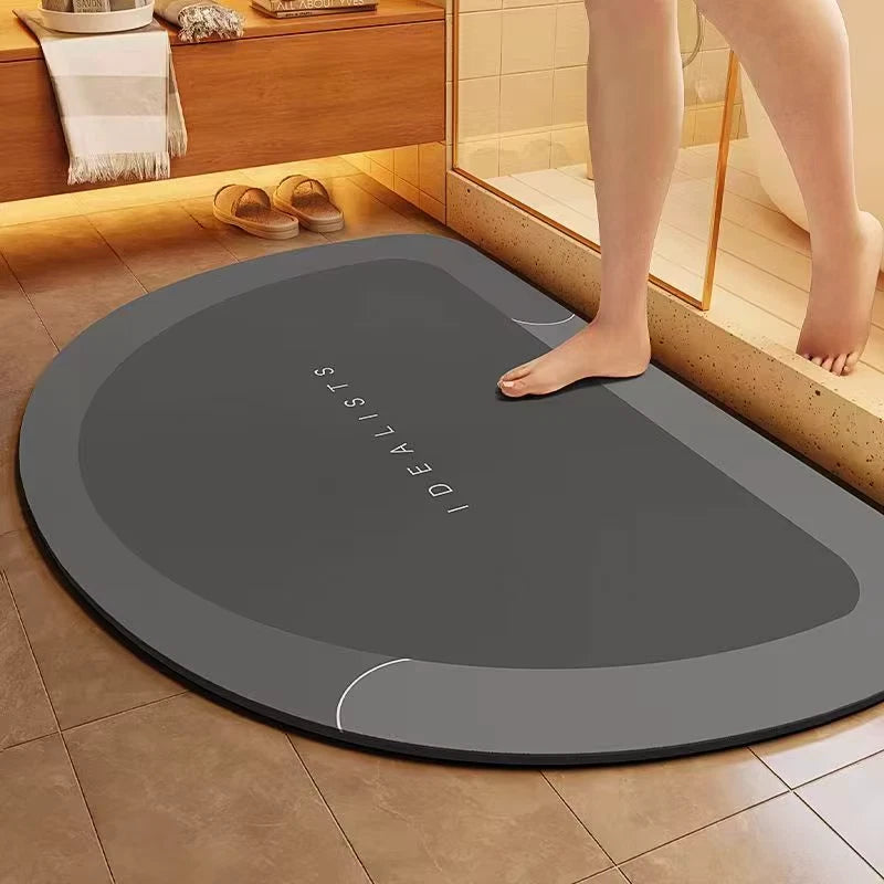 1pc New Type Diatom Mud Bathroom Mat Quick-drying super absorbent and anti-slip floor mat
