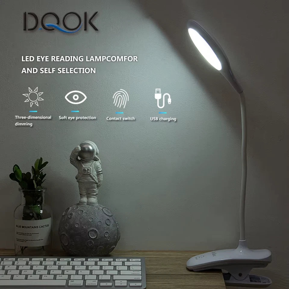 Led Desk Lamp Stepless Dimmable Touch Foldable Table Lamp Bedside Reading Eye Protection