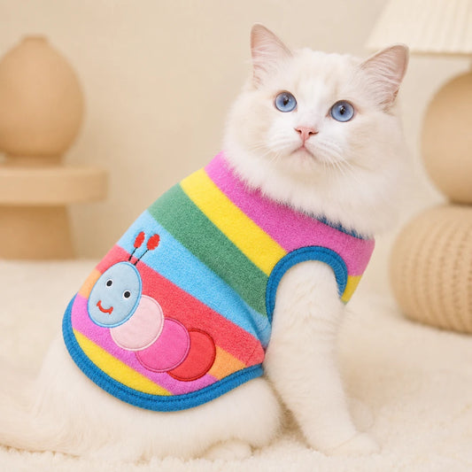 Cartoon Fleece Pet Sweater