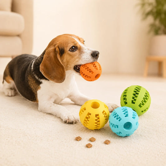 Interactive Treat Dispensing Dog Ball