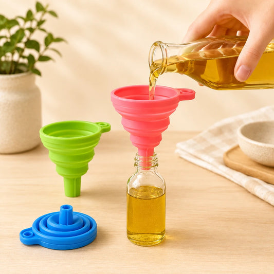 Foldable Silicone Funnel Set