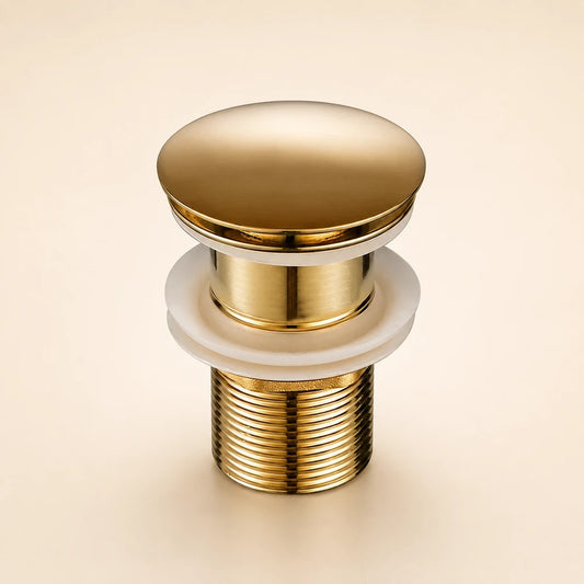 Polished Gold Brass Pop-Up Drain
