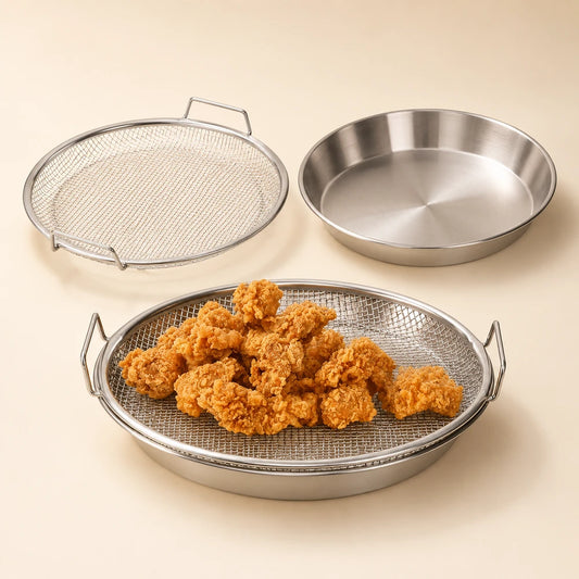 Stainless Steel Frying Rack and Tray