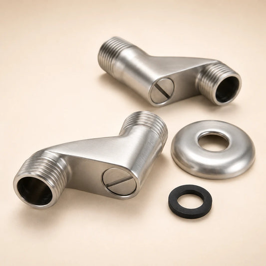 Stainless Steel Adjustable Shower Adapter