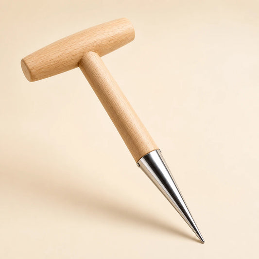 Wooden Handle Garden Dibbler
