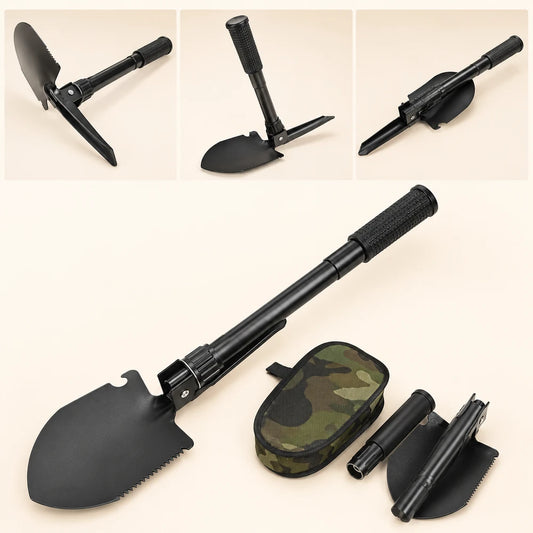 Foldable Compass Camping Shovel