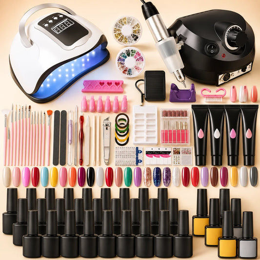 Professional Poly Gel Nail Extension Kit
