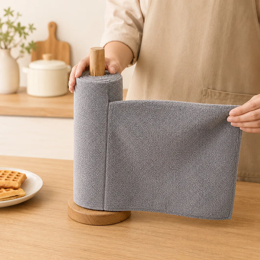 Reusable Microfiber Kitchen Cleaning Rolls