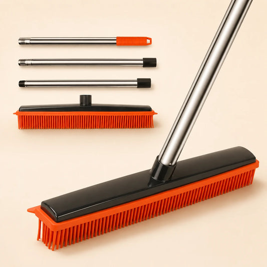 Silicone Pet Hair Rubber Broom