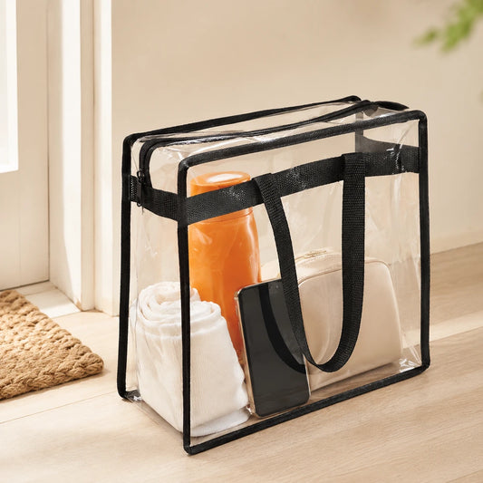 Clear Zippered Tote Bags
