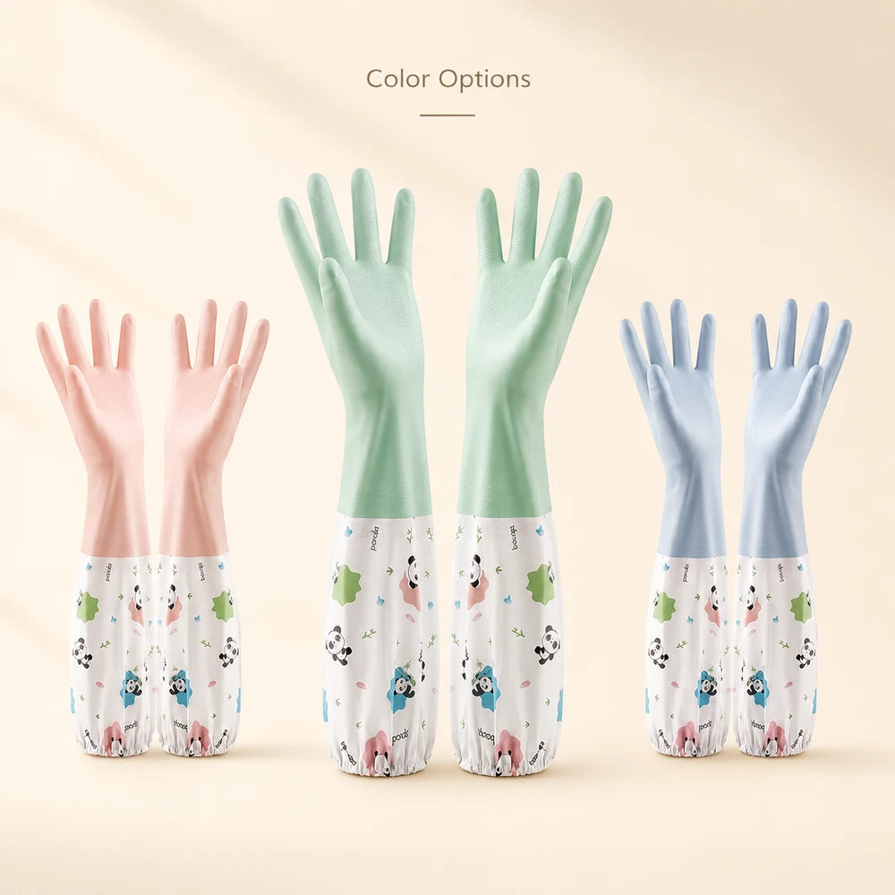 Fleece Lined Waterproof Cleaning Gloves