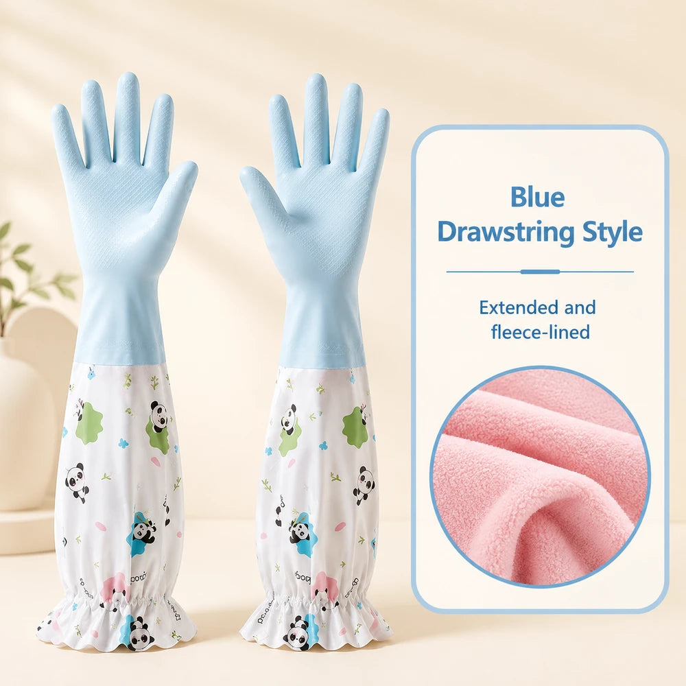 Fleece Lined Waterproof Cleaning Gloves