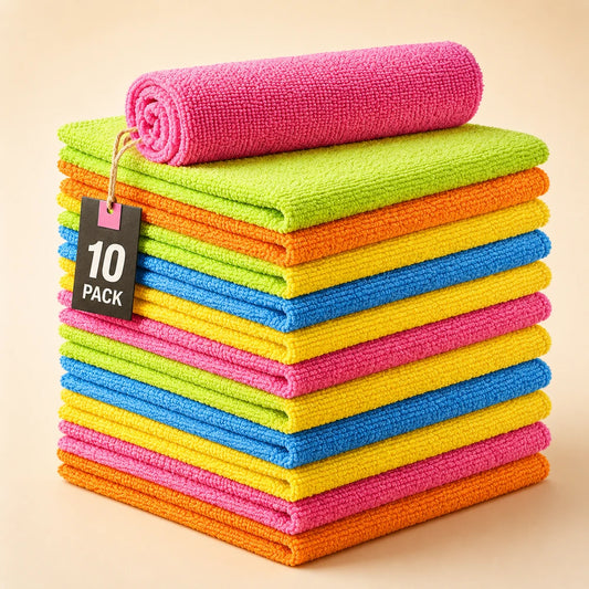 Reusable Microfiber Cleaning Cloths