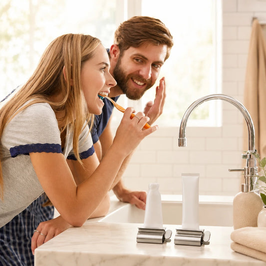 Stainless Steel Toothpaste Squeezer and Holder