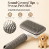 One-Click Self-Cleaning Pet Grooming Brush